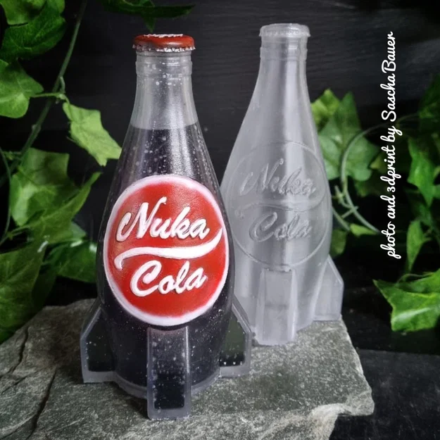 Mô hình 3D chai nước Nuka Cola phong cách Fallout (Vase Mode) - Image 1