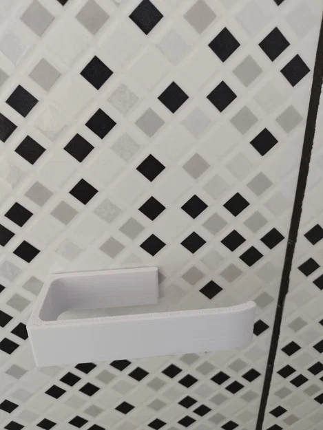 Giá treo giấy vệ sinh 3D dán tường không cần khoan (Suporte Papel) - Image 1
