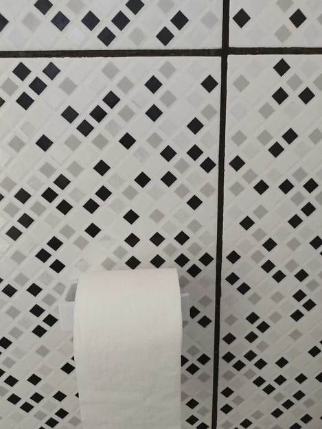 Giá treo giấy vệ sinh 3D dán tường không cần khoan (Suporte Papel) - Image 2
