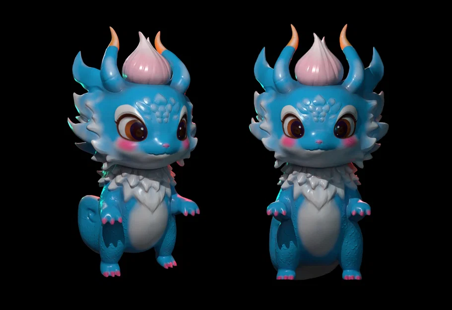 Mô hình rồng con Dragon Baby dễ thương in 3D trang trí bàn làm việc - Image 2