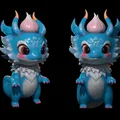Mô hình rồng con Dragon Baby dễ thương in 3D trang trí bàn làm việc - Thumbnail 2