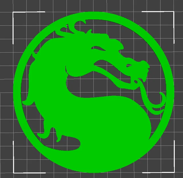 Mô hình huy hiệu rồng Mortal Kombat in 3D cực chất - Image 1