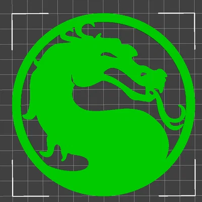 Mô hình huy hiệu rồng Mortal Kombat in 3D cực chất