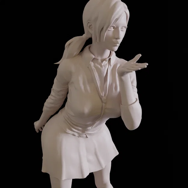 Mô hình 3D nhân vật nữ sinh College Girl 07 đẹp mắt - Image 4
