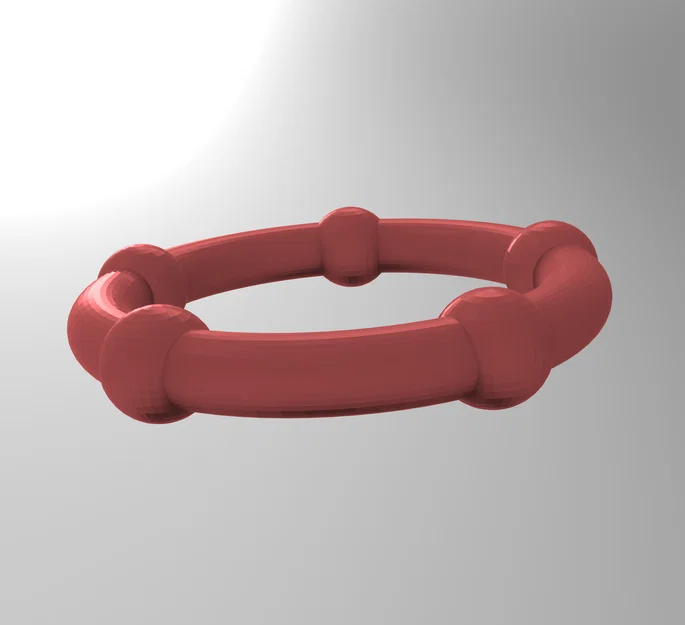 Mẫu vòng đeo nam giới in 3D đơn giản và linh hoạt - Image 1