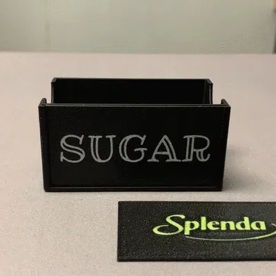 Hộp đựng gói đường | Hộp gói Splenda | Nhãn thay đổi được