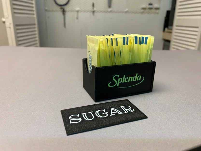 Hộp đựng gói đường | Hộp gói Splenda | Nhãn thay đổi được - Image 2