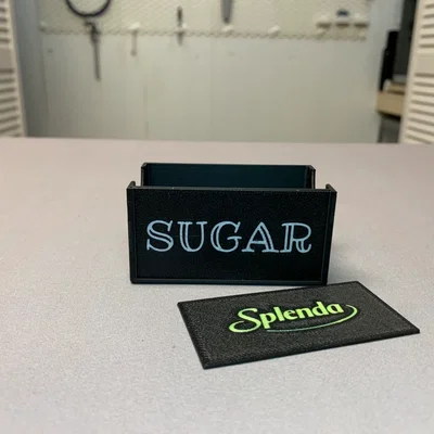 Hộp đựng gói đường | Hộp gói Splenda | Nhãn thay đổi được