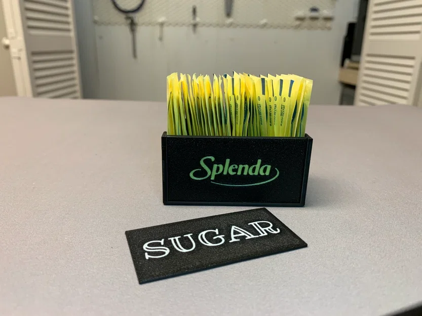 Hộp đựng gói đường | Hộp gói Splenda | Nhãn thay đổi được - Image 8