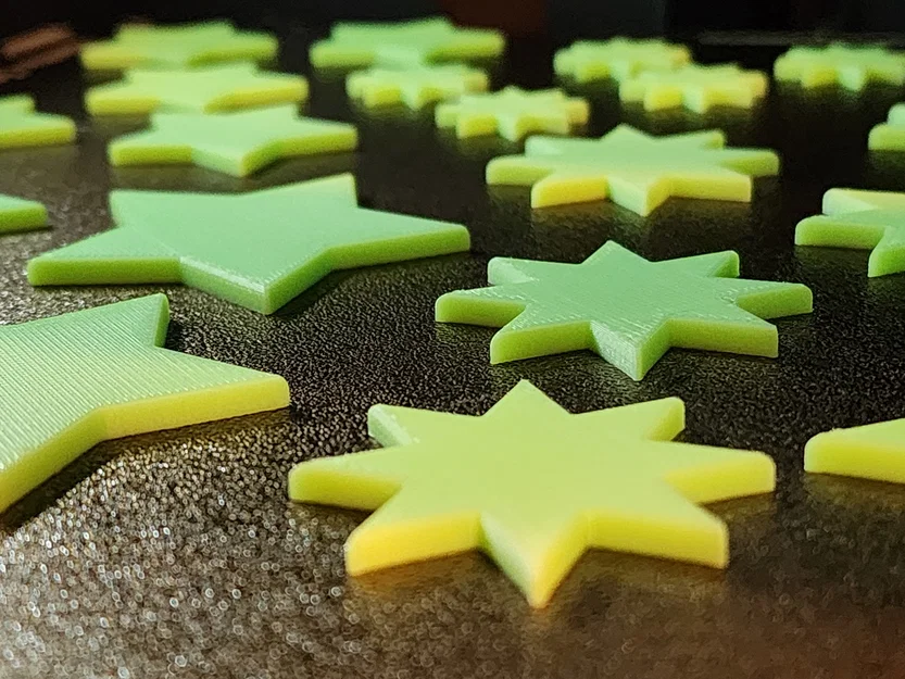 Ngôi sao phát sáng trong bóng tối (4 hình dạng) - Image 1