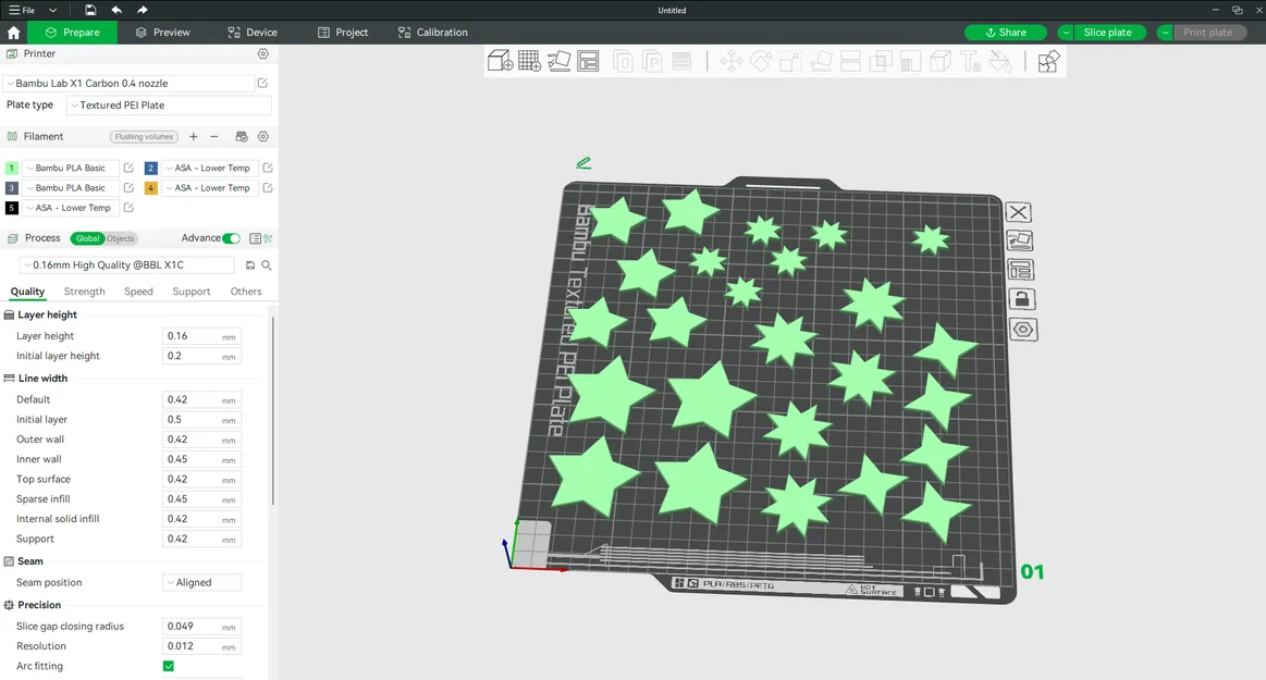 Ngôi sao phát sáng trong bóng tối (4 hình dạng) - Image 5