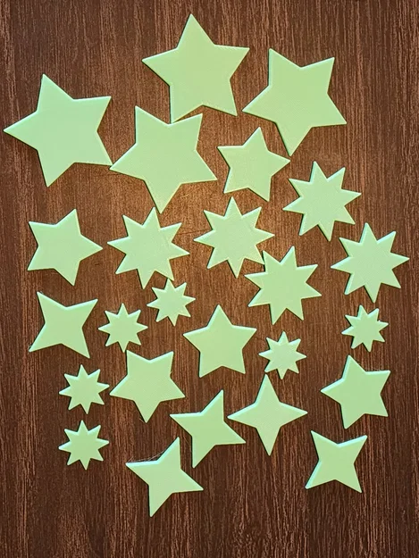 Ngôi sao phát sáng trong bóng tối (4 hình dạng) - Image 7