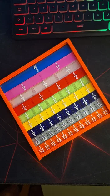 Bộ công cụ học toán phân số (Mathematical fractions) in 3D - Image 5