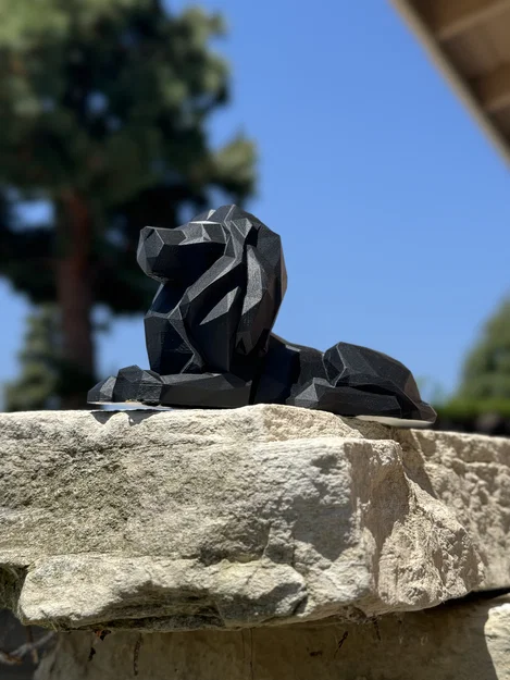 Sư Tử Low-Poly (Low-Poly Lion) - Image 2