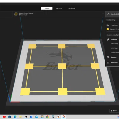 Mô hình Bed Level Test - Kiểm tra cân chỉnh bàn in 3D chuẩn xác