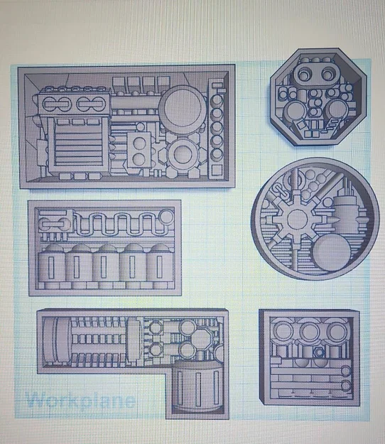 Bộ chi tiết trang trí (Greebles) cho mô hình tàu vũ trụ và robot - Image 2