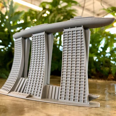 Marina Bay Sands - Singapore | Mô hình 3D in được