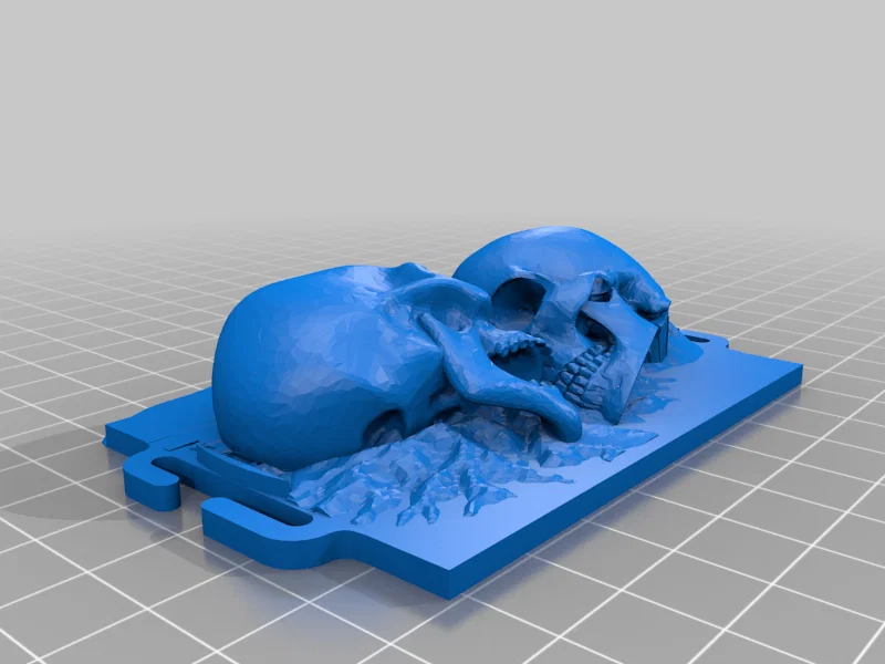 Phụ kiện gắn MOLLE hình đầu lâu kép 3D - Độc đáo và cá tính - Image 1