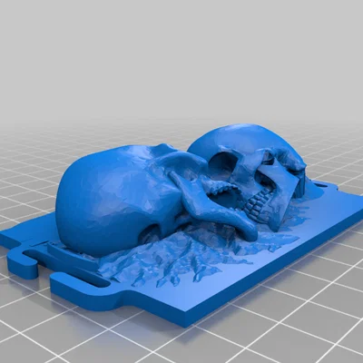 Phụ kiện gắn MOLLE hình đầu lâu kép 3D - Độc đáo và cá tính