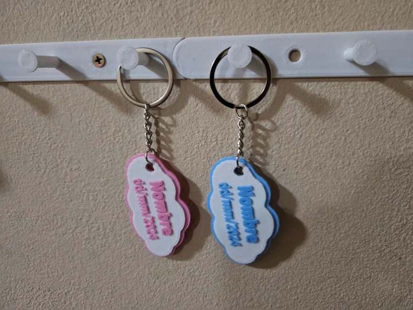 Bộ mẫu móc khóa kỷ niệm 3D xinh xắn cho tiệc Baby Shower - Image 2