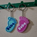 Bộ mẫu móc khóa kỷ niệm 3D xinh xắn cho tiệc Baby Shower - Thumbnail 3