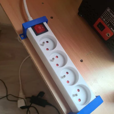 Ngàm cố định ổ cắm điện đa năng (Fixation pour multiprise) 3D