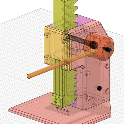 Máy dập lỗ da thủ công PRESSLY cải tiến - Tự in 3D hiệu quả