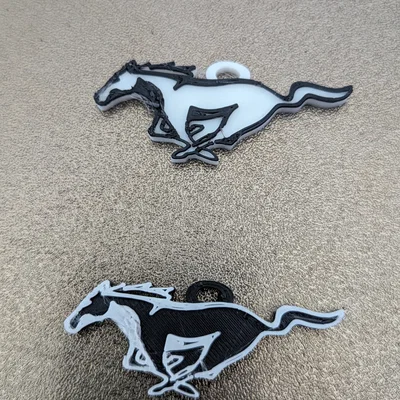 Móc khóa Ford Mustang - In 3D biểu tượng ngựa hoang cực chất