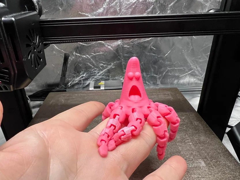 Mô hình Patrick bạch tuộc cử động 3D - Đồ chơi trang trí vui nhộn - Image 1