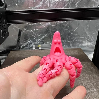 Mô hình Patrick bạch tuộc cử động 3D - Đồ chơi trang trí vui nhộn