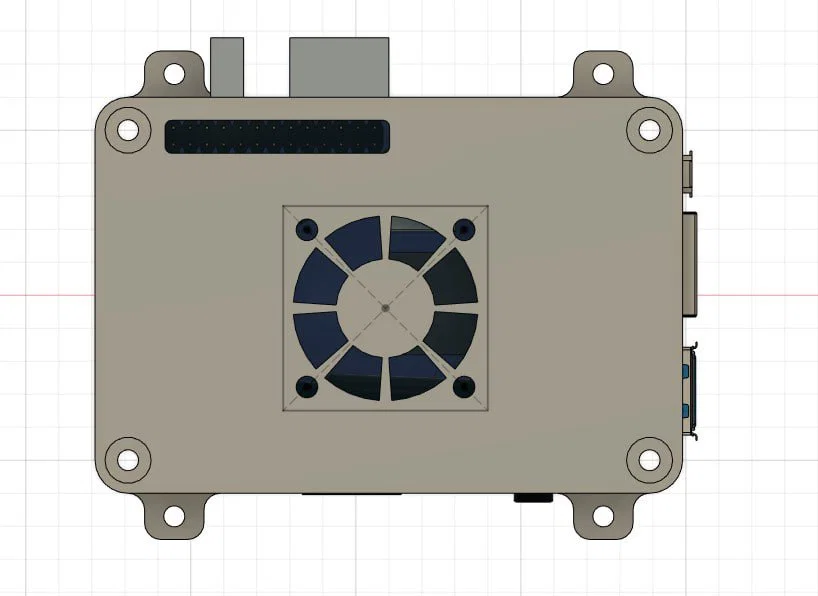 Vỏ hộp in 3D cho Orange PI LTS-3 (Tích hợp quạt tản nhiệt) - Image 3