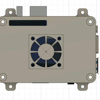 Vỏ hộp in 3D cho Orange PI LTS-3 (Tích hợp quạt tản nhiệt)