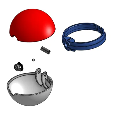 Mô hình Pokéball đóng mở được - File in 3D chất lượng cao