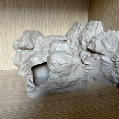 Hang/Chỗ ẩn cho Lizard/Gecko kèm tường đá leo (nắp tháo rời)