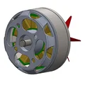 Mô hình động cơ điện DC (DC Motor) chi tiết dành cho in 3D - Thumbnail 1