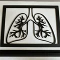 Mô hình trang trí 3D hình phổi (Lung) đầy nghệ thuật - Thumbnail 2