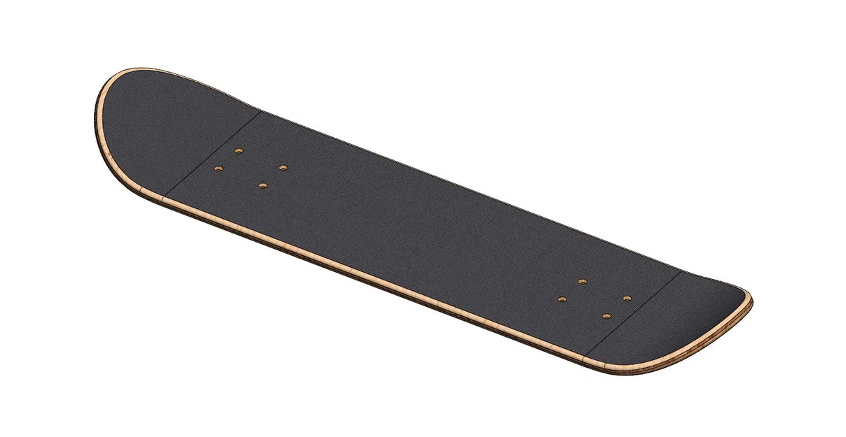 Mô hình ván trượt Skateboard 3D cơ bản - File in chất lượng - Image 2