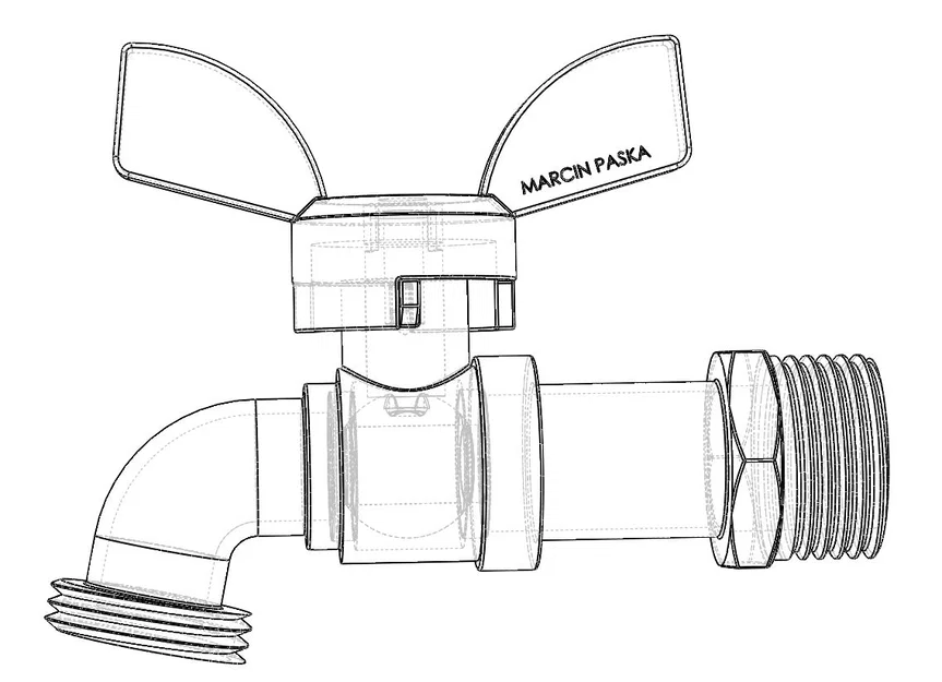 Mô hình van vòi nước 3D (Water Tap Valve) thiết kế chuẩn - Image 2