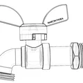 Mô hình van vòi nước 3D (Water Tap Valve) thiết kế chuẩn - Thumbnail 2