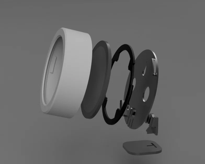 Case gắn tường/để bàn cho màn hình tròn Waveshare 5 inch - Image 3
