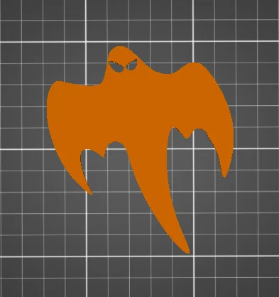 Mô hình in 3D logo bóng ma Koenigsegg (Koenigsegg ghost logo) cực chất - Image 1