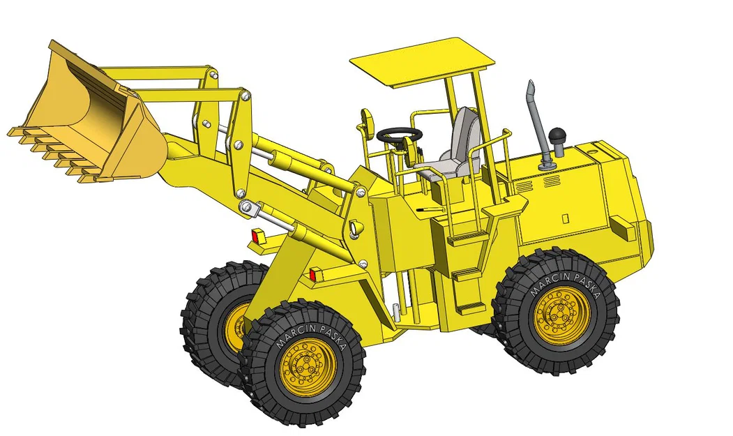 Mô hình xe xúc lật Wheel Loader đồ chơi in 3D độc đáo - Image 1