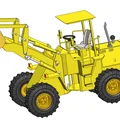 Mô hình xe xúc lật Wheel Loader đồ chơi in 3D độc đáo - Thumbnail 1