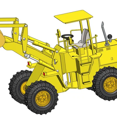 Mô hình xe xúc lật Wheel Loader đồ chơi in 3D độc đáo