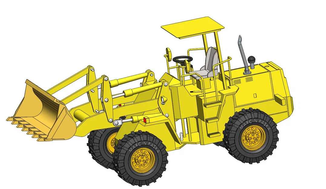 Mô hình xe xúc lật Wheel Loader đồ chơi in 3D độc đáo - Image 3