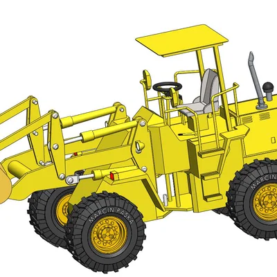 Mô hình xe xúc lật Wheel Loader đồ chơi in 3D độc đáo