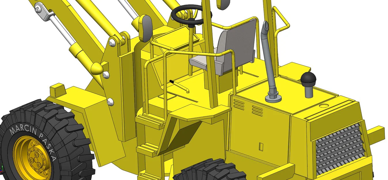 Mô hình xe xúc lật Wheel Loader đồ chơi in 3D độc đáo - Image 4