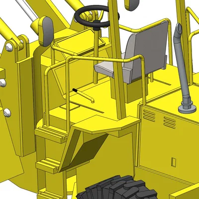 Mô hình xe xúc lật Wheel Loader đồ chơi in 3D độc đáo