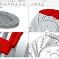 Mô hình đĩa phanh ô tô hiệu năng cao (Brake Disc) in 3D chi tiết - Thumbnail 2