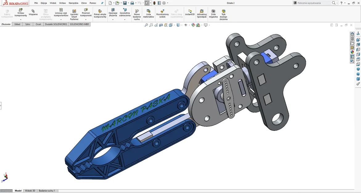 Mô hình tay gắp robot (Gripper) cơ khí 2 ngón in 3D - Image 1